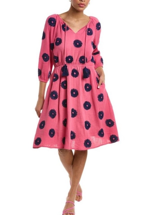 Mer St. Barth Dresses & Skirts - Mer St. Barth Solange Floral Embroidered Dress SZ S EUC